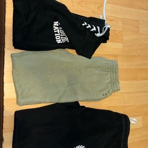 4 pairs of Pink Victoria secret sweatpants